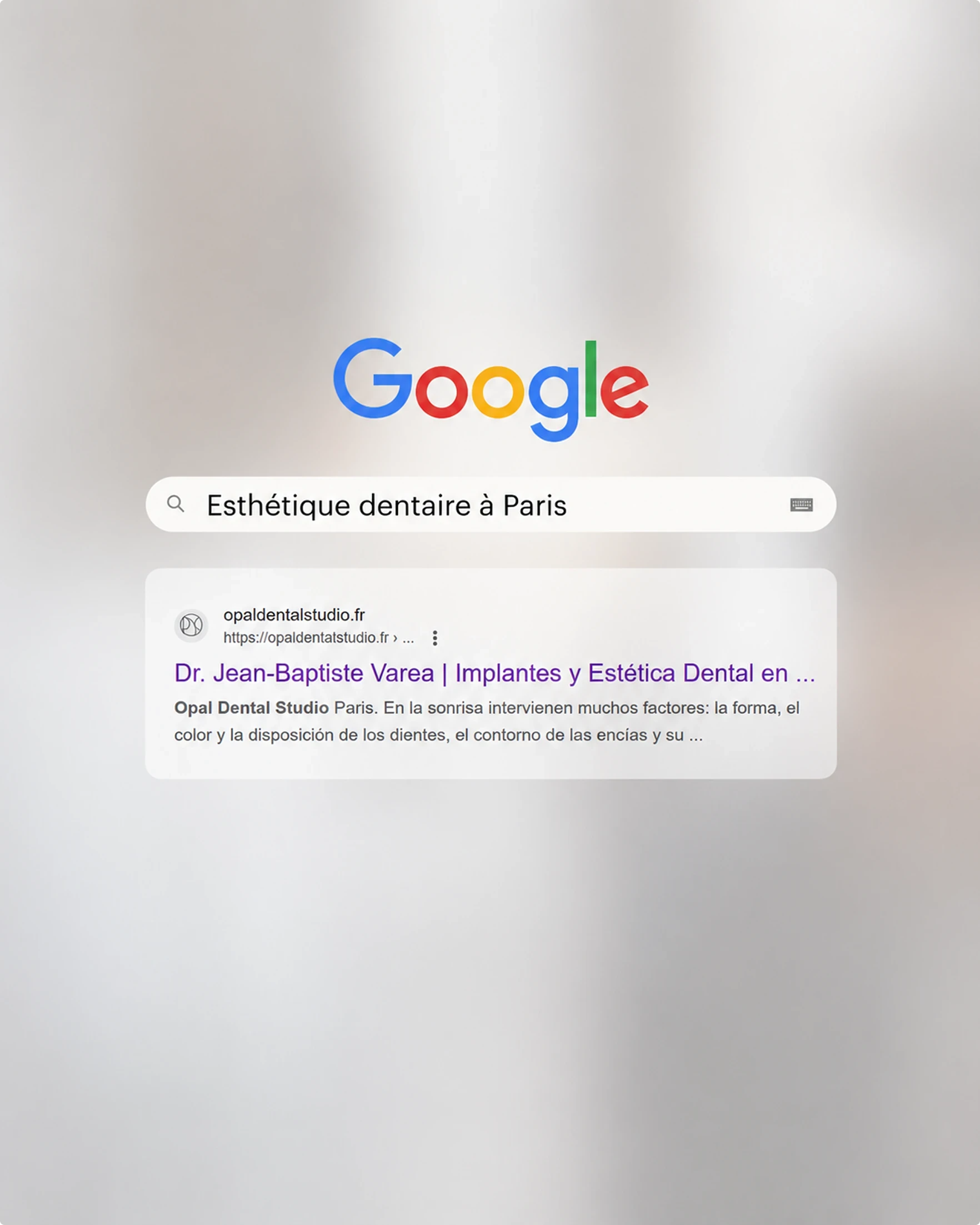 SEO de Opal Dental Studio en Google